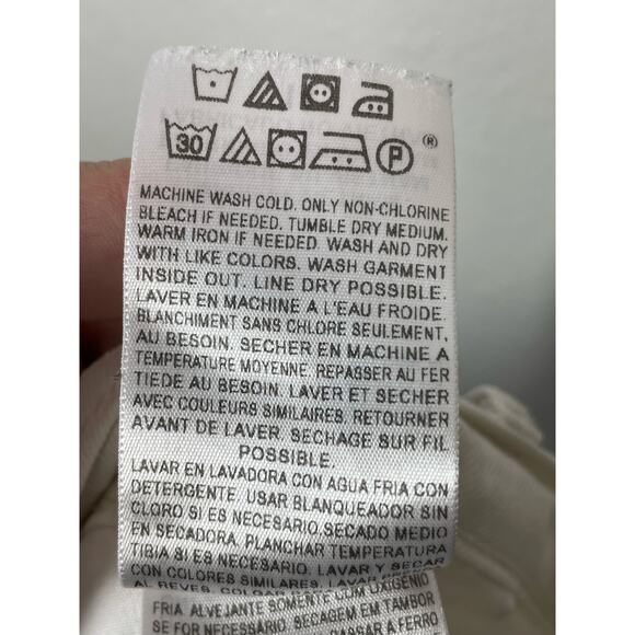 Levi's Womens Capri Pants 14 White Jeans Classic Minimalist - Picture 5 of 5